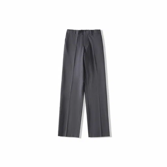 我是大卫 垂感拖地基础款简约阔腿直筒宽松西裤休闲裤 男女同款