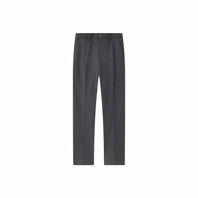 九牧王男裤专家 纯色直筒中腰百搭西装裤 男款