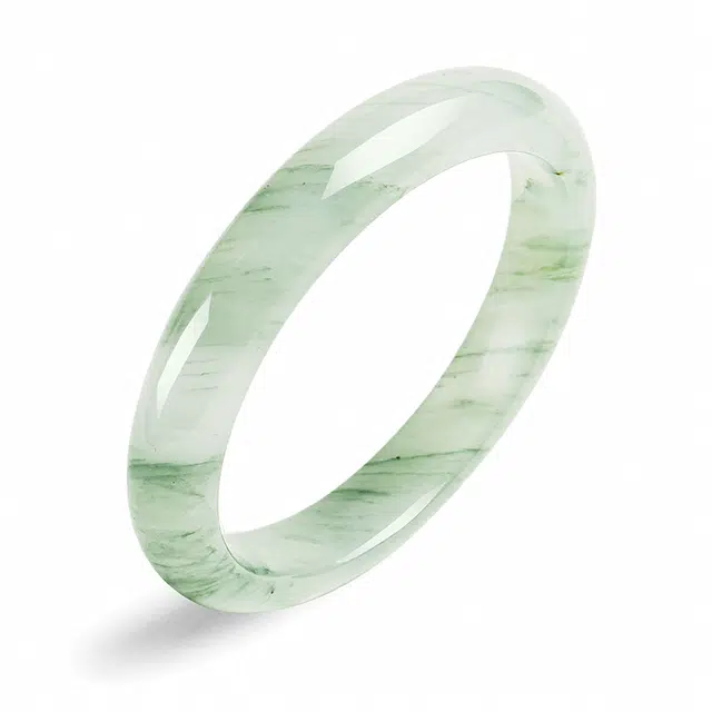 印象眸 新中式古风国潮天山翠玉  石英岩玉 玉石手镯 女款 礼物礼盒包装