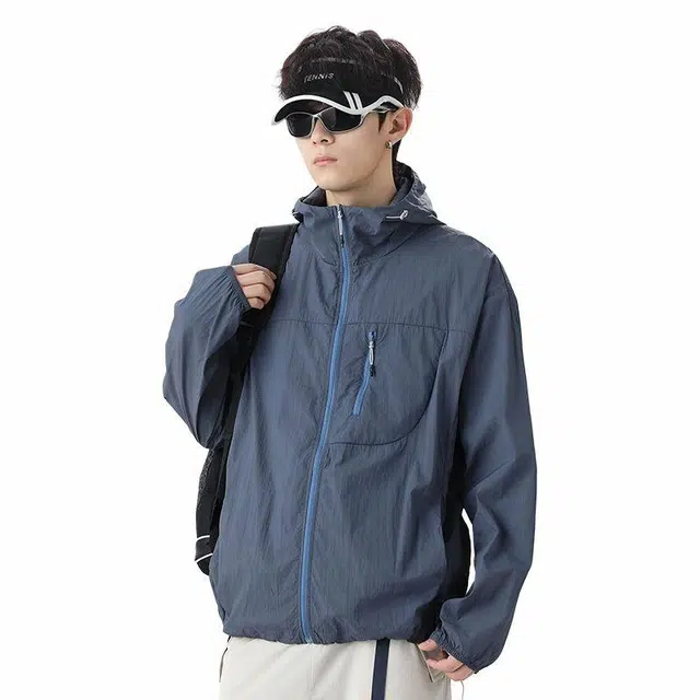 【dme】 时尚舒适休闲简约 透气凉感防晒服 男女同款