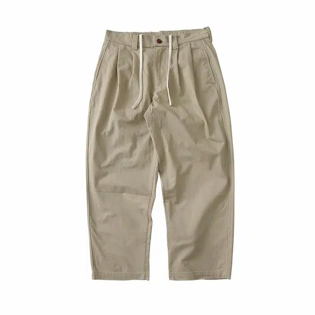实年服工 日系工装宽松时尚百搭休闲裤 男款 卡其咖啡黑色