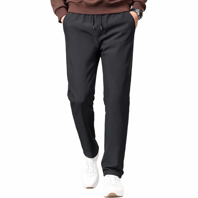 红豆 加厚保暖抽绳款休闲抗寒羽绒裤 男款