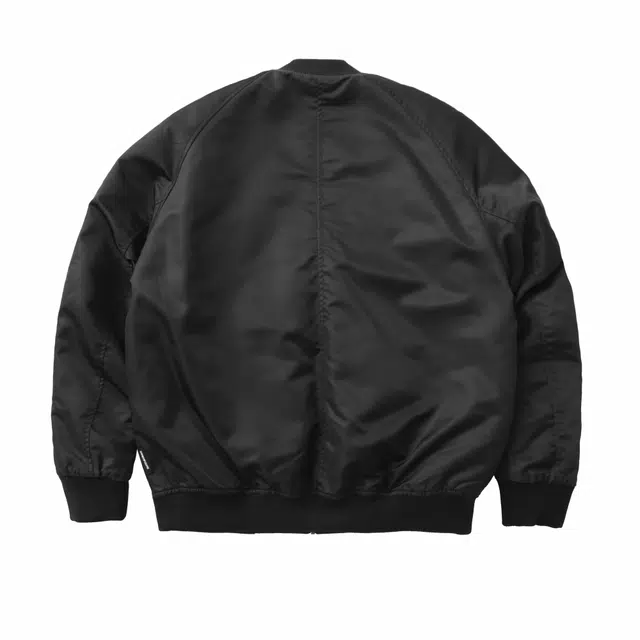 实年服工  两面穿夹棉工装飞行休闲户外机能保暖棒球服 男款 黑色