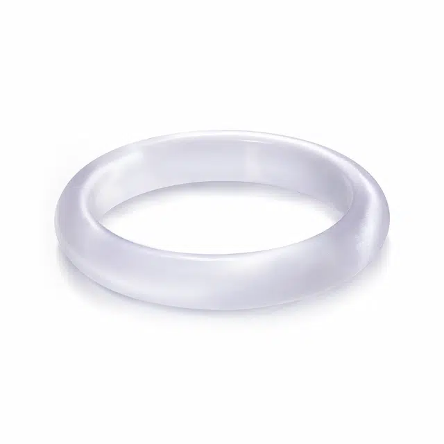 【转运上岸】 京华录 薰衣草紫透亮淡紫镯 新中式国风美腻精致古风国潮 九紫离火高级感百搭轻奢感学业顺利#好运 玻璃猫眼 手镯 女款