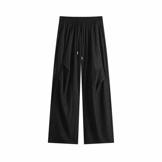 欧路得 美式潮牌纯色系带休闲裤 男款