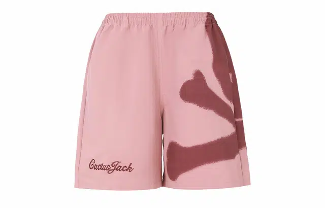 Travis Scott x mastermind JAPAN Cactus Jack Skull Shorts Mauve Logo