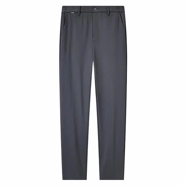 九牧王男裤专家 省心西裤 柔软亲肤可机洗修身西装裤 男款 深灰