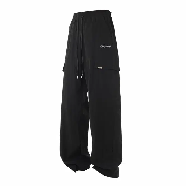 依文 美式高街山系户外裤多口袋宽松直筒百搭垂感工装裤 男女同款