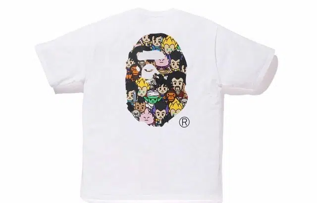 A BATHING APE x DRAGON Ball Z Ape Head Tee T