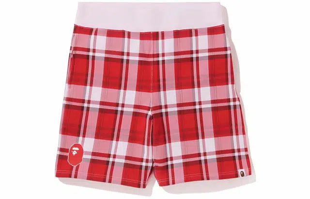 BAPE Check Gift Sweat Shorts