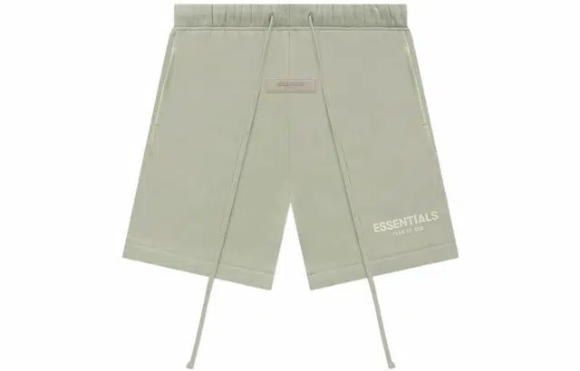 Fear of God Essentials SS22 Shorts Seafoam Logo
