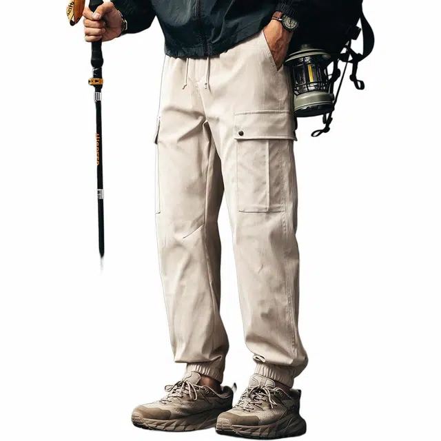 格蓝鹿 美式复古潮牌通勤宽松高街户外防泼水休闲长裤子工装裤 男女同款