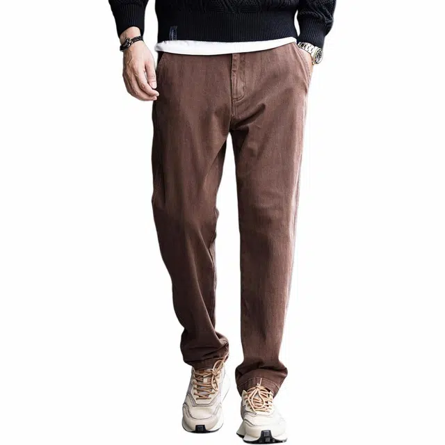 格蓝鹿 春夏 日系小众设计感简约锥形复古工装裤 男女同款 基础色（黑灰白等）