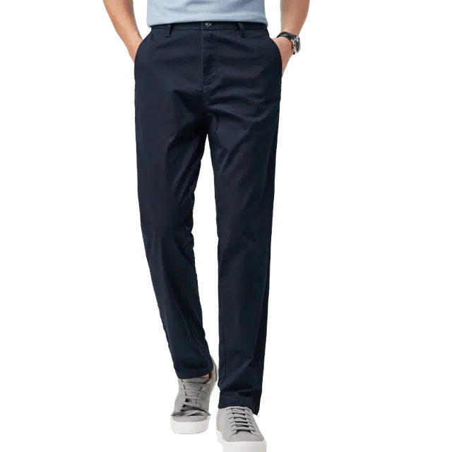 红豆 凉感棉质挺括舒适轻薄长裤西裤休闲裤 男款