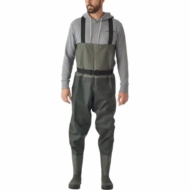 DECATHLON 100 CAPERLAN Fishing PVC Waders - WDS