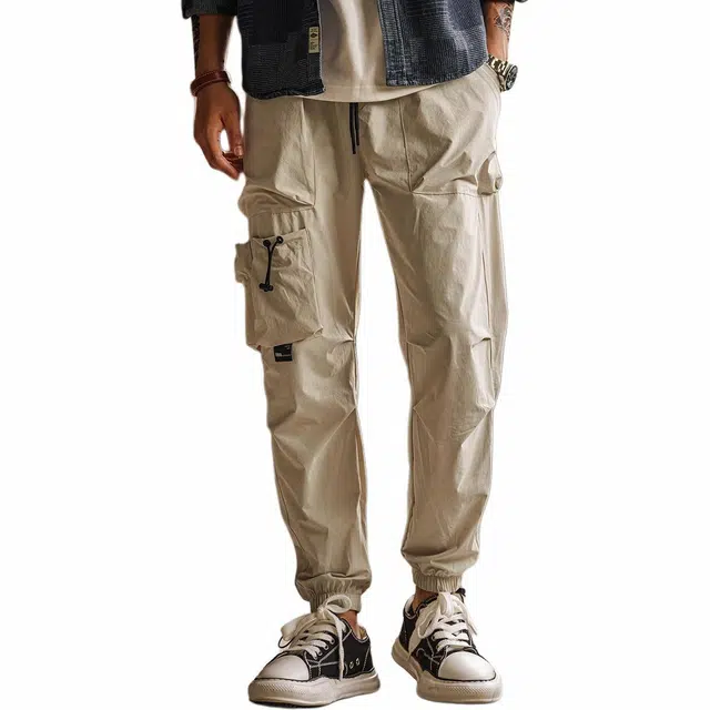 格蓝鹿 复古潮牌美式高街工装裤 男女同款 基础色（黑灰白等）