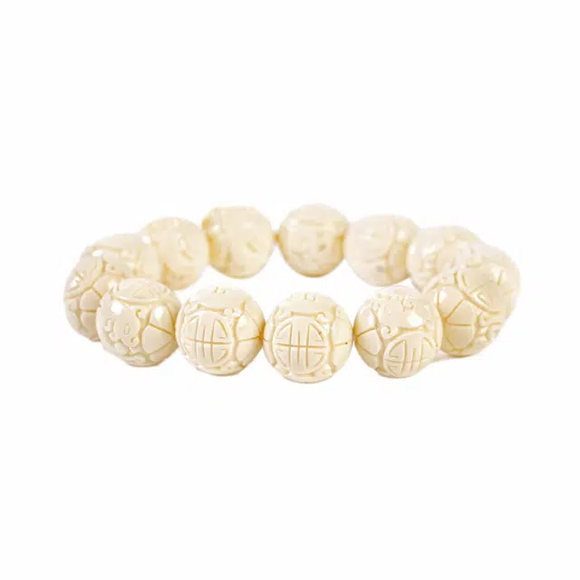 素于 新中式国风古风文玩轻奢高级感佛珠平安纳福八方来财诸事顺遂#好运 象牙果 手串 男女同款情侣款