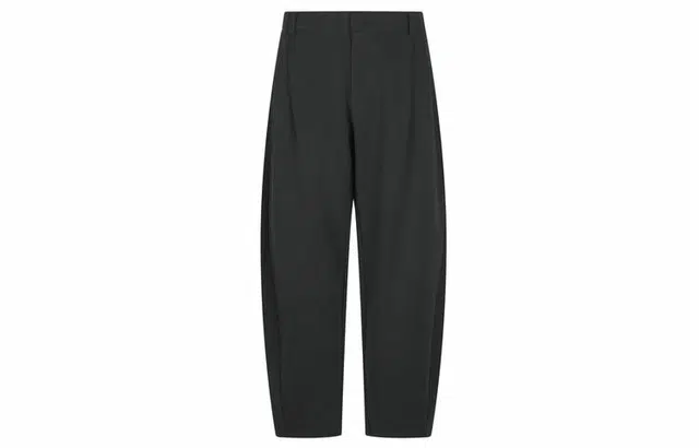 速写 宽松阔腿厚款棉质弯刀裤休闲裤 男款