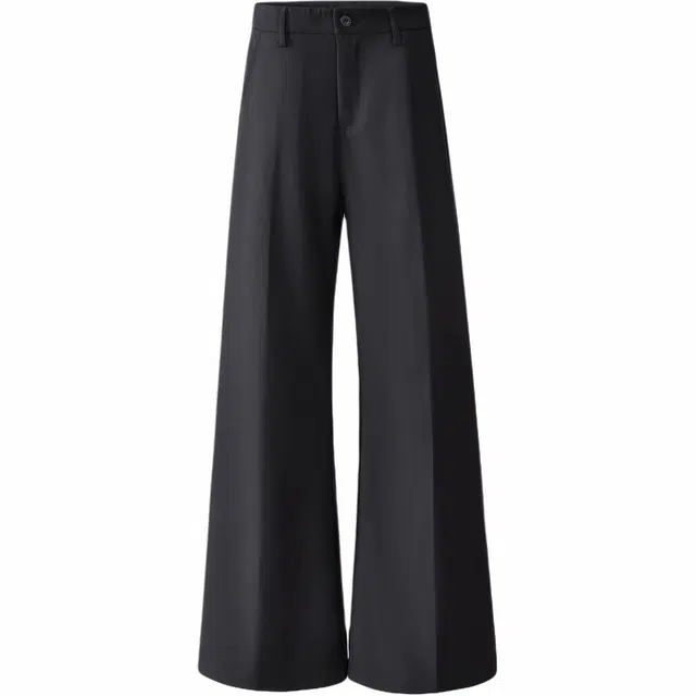 宝米卡 基础款纯色通勤百搭时尚简约宽松垂感西装裤 男女同款