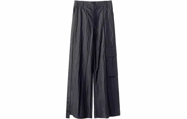 幻象者 原创设计工装阔腿休闲裤 男女同款 黑色