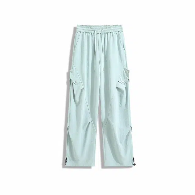 欧路得 冰丝工装宽松运动休闲裤 男款