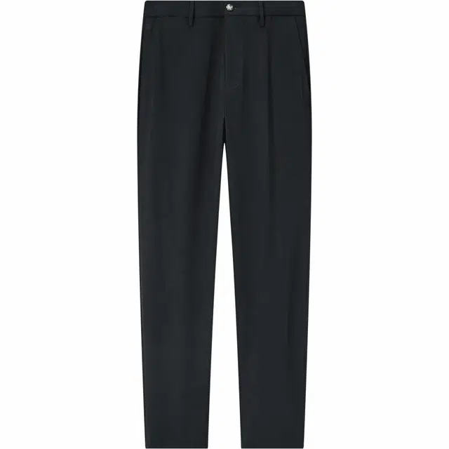 九牧王男裤专家 百搭舒适水洗免烫高弹易打理休闲裤 男款 黑色+窄脚版