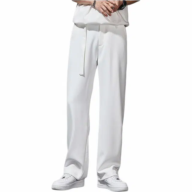 隐狼世家 休闲时尚简约宽松无弹西装裤 男款