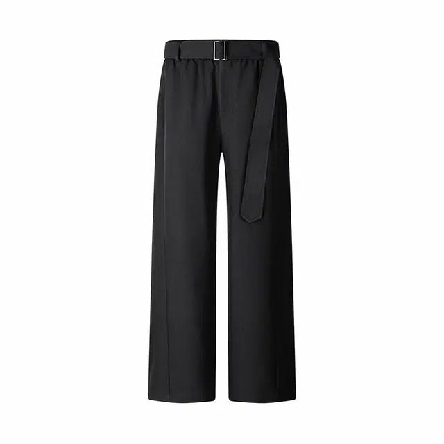 臣目 垂坠感高级感微喇直筒休闲西装裤 男款