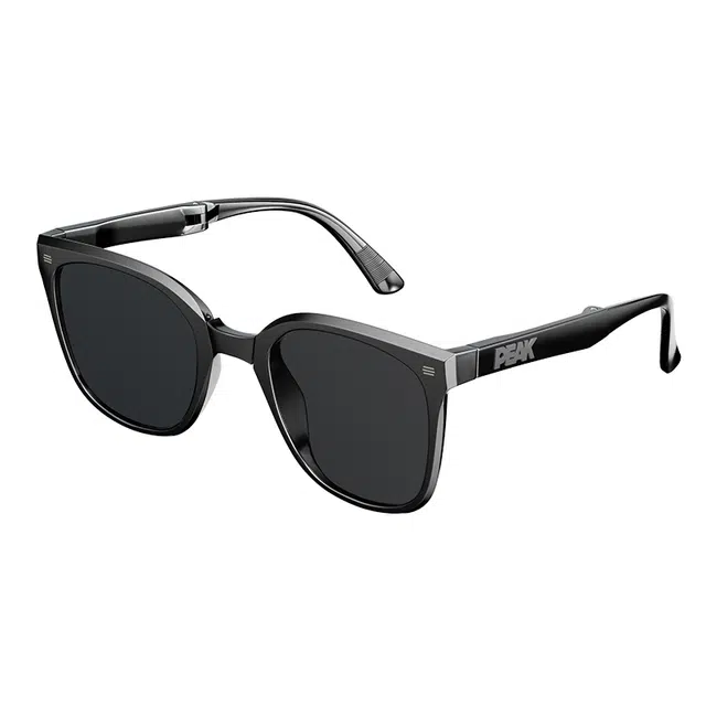 匹克 时尚百搭高级感折叠墨镜 户外钓鱼开车防晒护眼便携 方形 太阳眼镜 男女同款情侣款