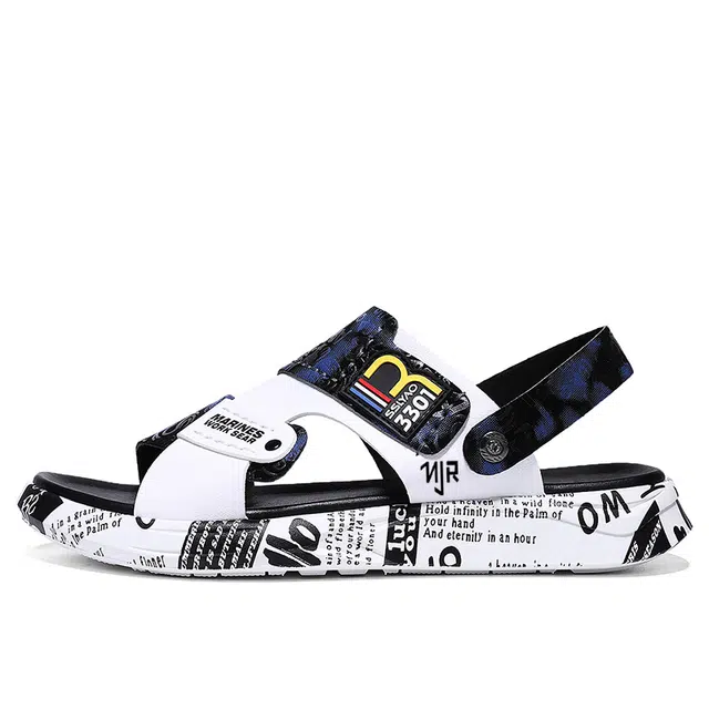 南极人 超纤皮 户外通勤休闲百搭 沙滩凉鞋 男款