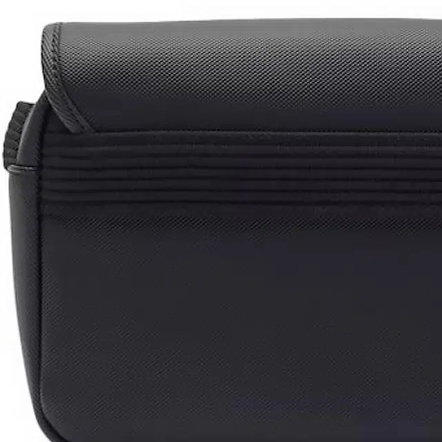 Lacoste Croco Adjustable Strap Shoulder Bag Black