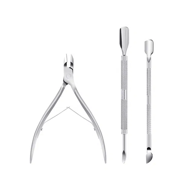 馨枕居 不锈钢三件套美甲工具 去死皮