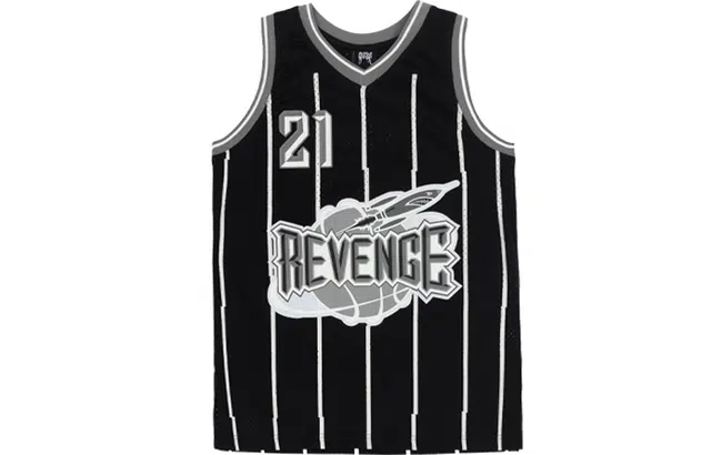 Revenge Black Jersey Embroidered