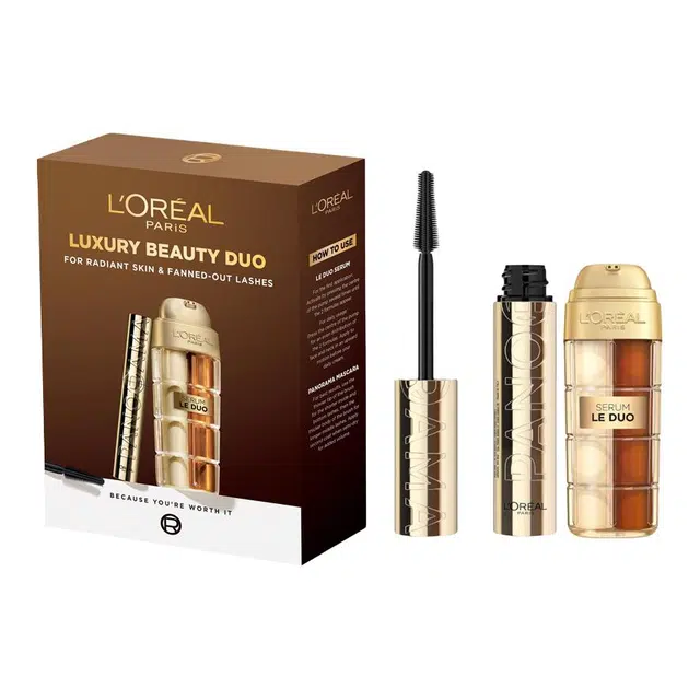 欧莱雅 精华睫毛膏护肤套装 修护保湿补水