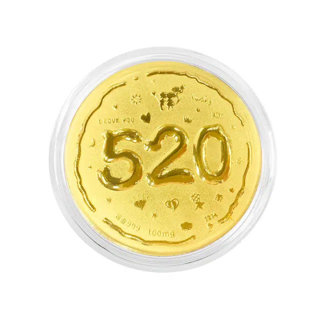 【致我的小公主】 福润莱 公主请发财/生日快乐/可爱猫咪 黄金创意摆件攒金攒钱小金库储值金条金豆 足金 投资类 金币 男女同款情侣款