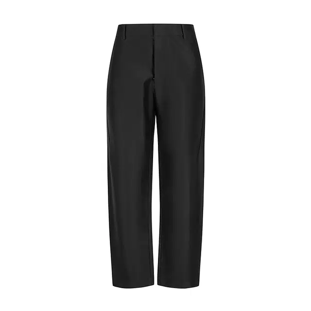 速写 纯色宽松日常轻商务锥形裤休闲裤 男款 本黑