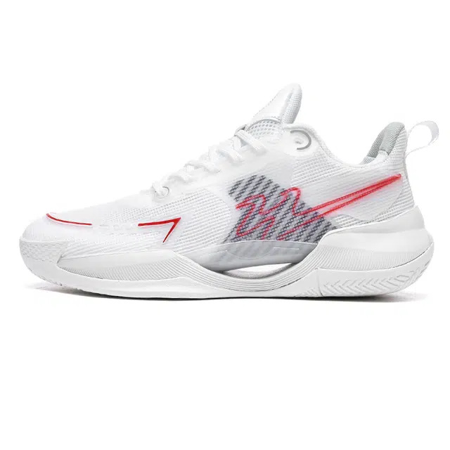 双星 限定款 实战综合训练 运动潮流百搭 减震支撑耐磨透气防滑 低帮 篮球鞋 男女同款 元年白