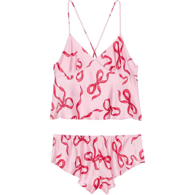 Victoria's Secret V-Neck Pullover Set Pink