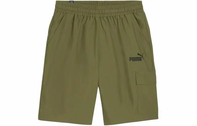 PUMA ESS WOVEN CARGO SHORTS 9" logo