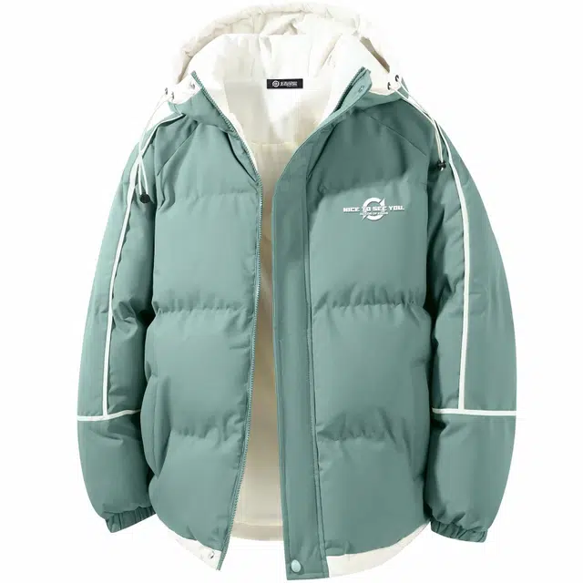 王者荣耀 加厚保暖简约防寒假两件连帽面包棉服 男女同款