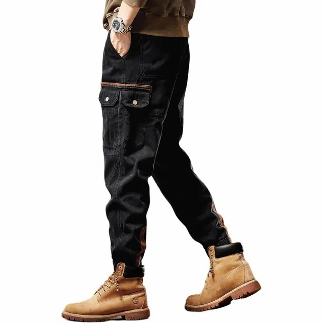 格蓝鹿 潮牌宽松束脚徒步登山休闲裤 男女同款