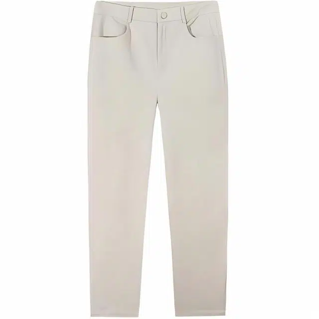 超级安踏 运动生活系列 简约纯色直筒修身休闲裤 男款 素净灰