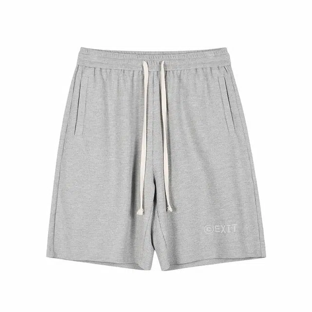BLACK OF EXIT Waffle Shorts Grey