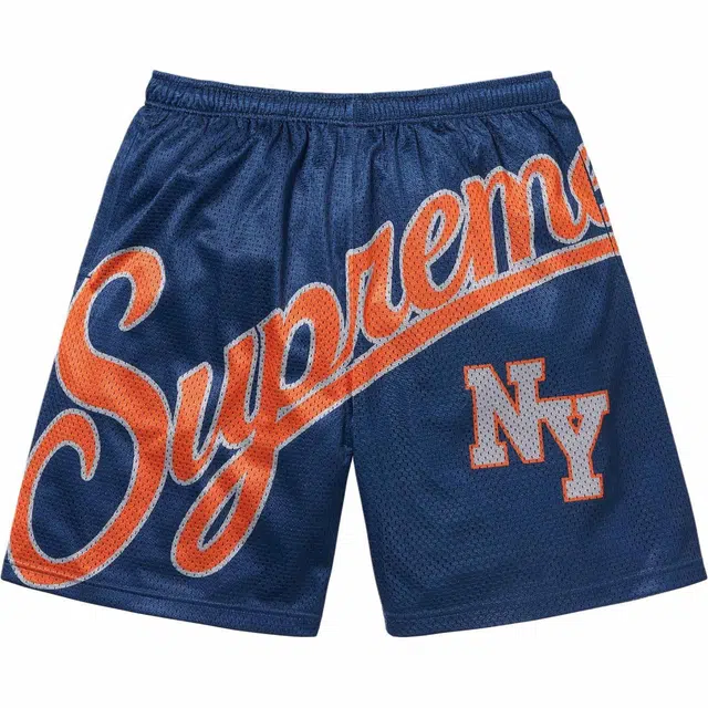 Supreme SS24 WEEK15 BIG SCRIPT MESH SHORT Logo