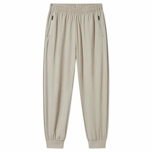 贵人鸟 丝凉系列 潮流字母印花中腰百搭束脚休闲裤 男女同款