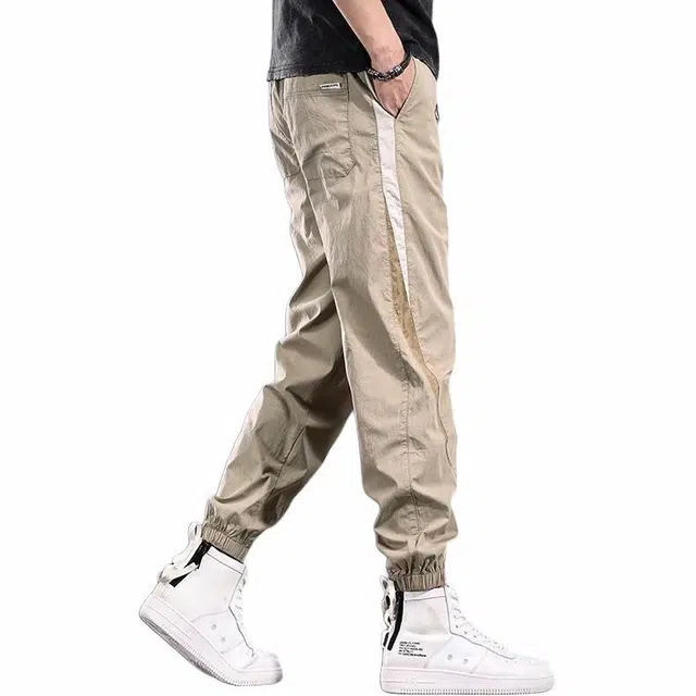 华夏儿女 男士束脚裤轻薄透气休闲裤 男款