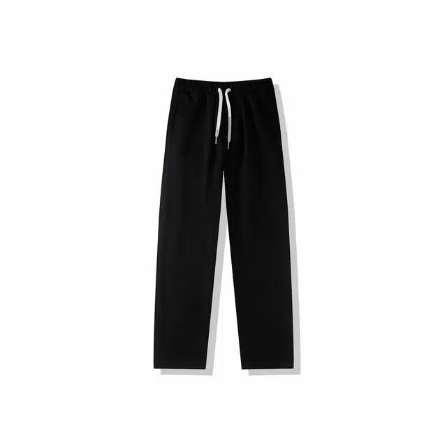 我是大卫 美式高街宽松直筒潮牌时尚百搭休闲裤 通用 黑色