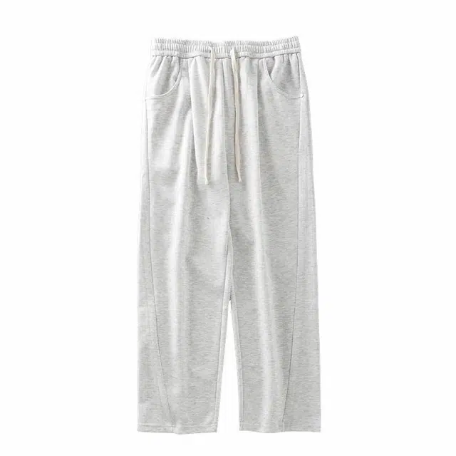 杜克恩 美式重磅双面布直筒运动卫裤潮流百搭宽松长裤休闲裤 男女同款