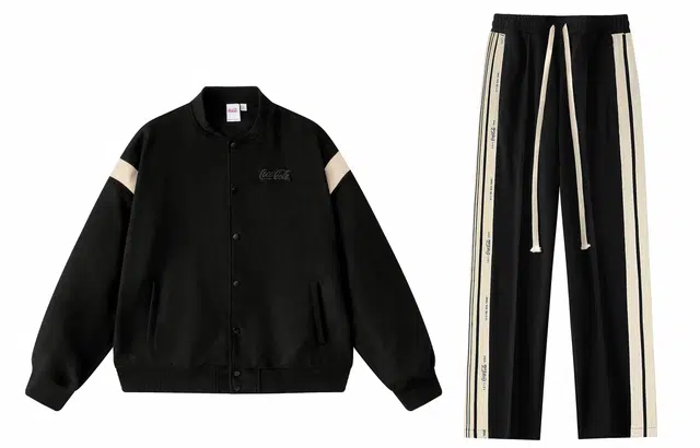 Coca-Cola Suede Stripe Embroidered Set