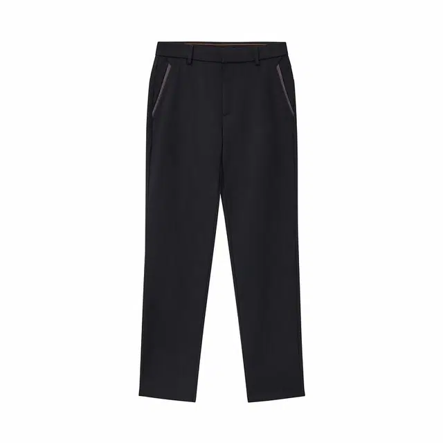 安正 拼接直筒商务休闲裤 男款